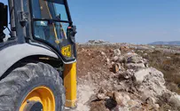 הפלסטינים החלו בבנייה סמוך למזבח יהושע