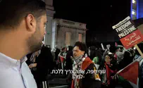 What happens when the protestors discover reporter is Israeli?