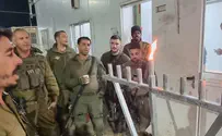 Over 1000 menorah distributed to IDF soldiers in Samaria