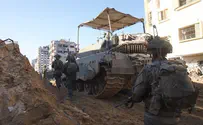 Удар по террористам, закладывавшим бомбу возле танка. Видео 