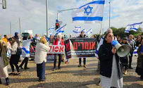 At Ashdod port, dozens protest Gaza aid
