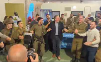 Fmr. Sec. of State Mike Pompeo dances with soldiers