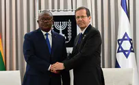 נשיא אפריקאי ראשון בישראל מאז פרוץ המלחמה