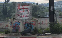 IDF posts grafittied with swastikas and praise for Hamas