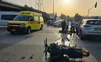 רוכב אופנוע נהרג בתאונת דרכים
