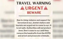 Jewish organization issues 'travel warning' for New York City