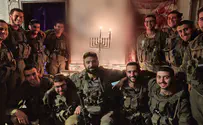 Watch: IDF soldiers light the menorah