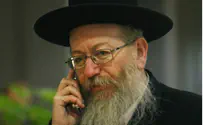 Litzman: UTJ Can't Join Leftist Gov't Aiding Shabbat Desecration