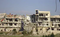 פיצוץ ענק החריב מלון של צבא אסד