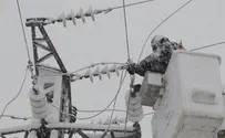 נזקי הסופה לחברת חשמל - מיליארד שקל