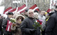 Latvian Nazi Compatriots March in Riga