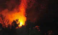 שריפת ענק השתוללה באזור קיסריה