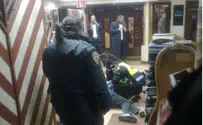 NY Chabad Stabbing Victim Lights Hanukkah Candles with NYPD