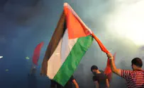 Протесты продолжаются: флаг ООП в центре Хайфы