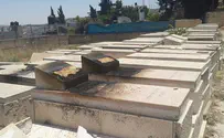 Arabs Torch Graves in Ancient Jerusalem Cemetery