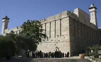 Arab vandals desecrate Tomb of Patriarchs mezuzah in Hevron