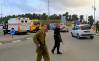 Видео. Террорист с ножом напал на полицейского