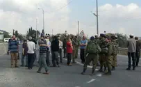 Видео: еврейские поселенцы блокировали дорогу в арабскую деревню