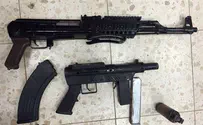 IDF seizes assault rifles found stashed near truck tires