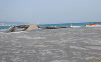 58 אלף מ"ק חול ים נקי הוזרמו לקריות