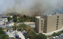 Jerusalem fire forces city entrance to be closed