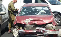 Появилось видео атаки на автомобиль в Кирьят-Арбе