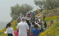 Tens of thousands celebrate Pesach in Samaria