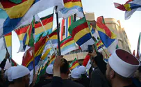 Golan Druze march for Syrian independence day