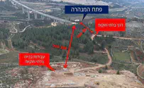 Illegal Arab outpost built next to train bridge in Jerusalem