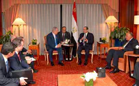 Egyptian president meets Netanyahu for first ever public talks