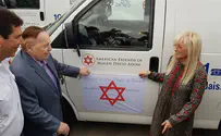 Adelsons donate new armored ambulances for Judea, Samaria