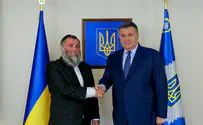 אוקראינה: השר נועד עם רבה של קייב