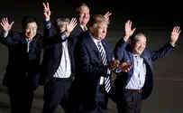 Watch: Trump greets Americans freed by North Korea