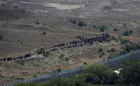 עשרות סורים התקרבו לגדר בגולן