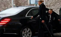 Theresa May gets locked inside car as she arrives to meet Merkel