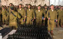 150 haredi soldiers sworn in at Western Wall plaza