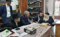 United Right chief Rafi Peretz meets with Rabbi Chaim Kanievsky