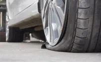 Видео: араб дерзко проколол шину патрульной машины