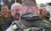 President Rivlin given surprise birthday party at IDF visit