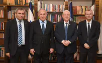 Netanyahu, Elkin, Levin meet with President