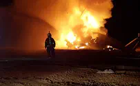 Военный вертолет сгорел, экипаж спасён