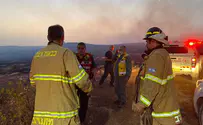 Крупный пожар возле Эльада 