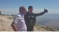 На вершине горы напротив Ливана. Видео