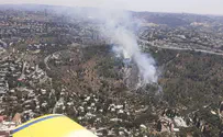 Watch: Forest fire on slopes of Ein Kerem