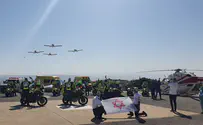 Special civilian flyover in honor of Israeli medical teams