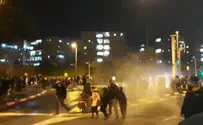 Police use water cannons on peaceful protesters, children