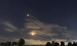 IDF displays downed Iranian ballistic missile
