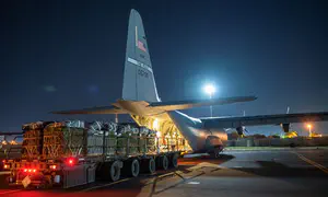 US airdrops humanitarian aid into Gaza