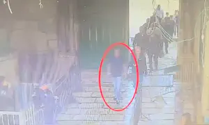 New footage shows how a stabbing attack was thwarted