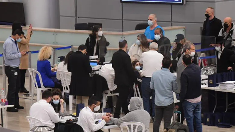 New arrivals in Ben Gurion Airport (illustrative)